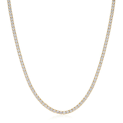 Gold Classic Tennis Necklace