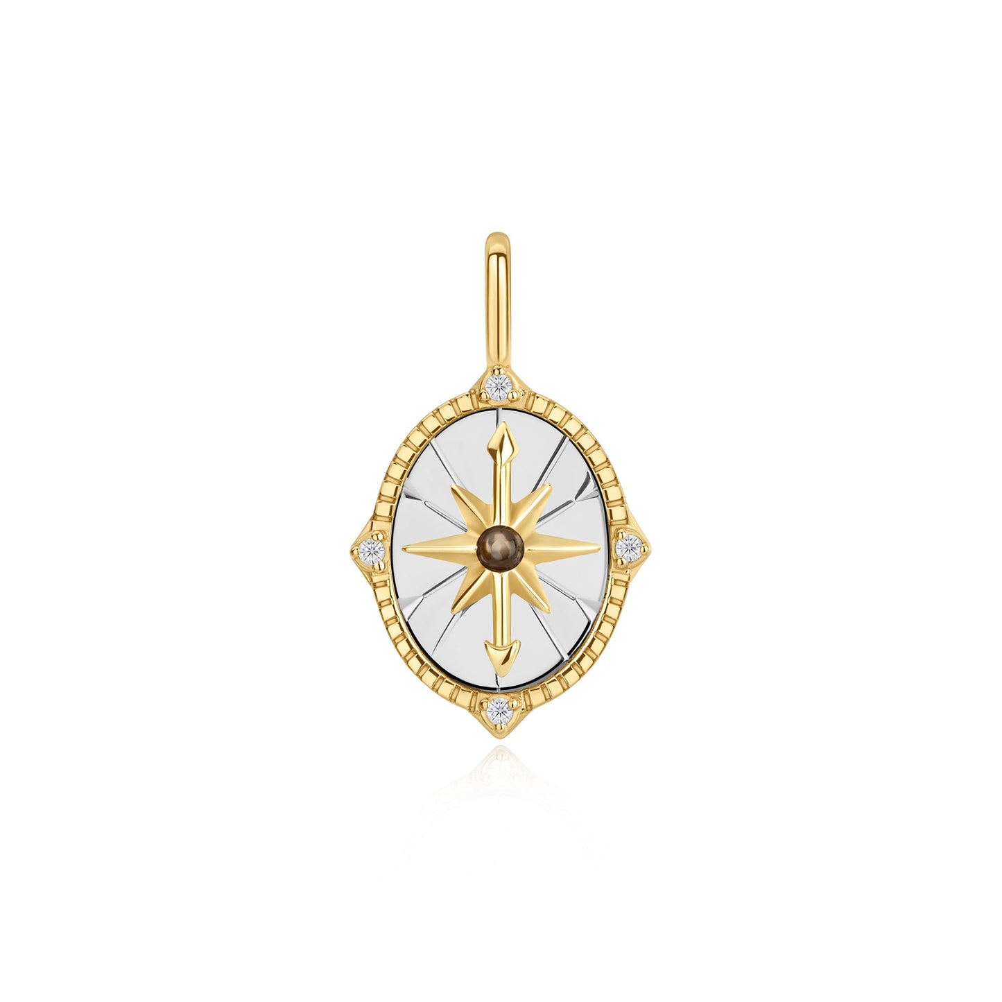 Two Tone Star Disc Charm