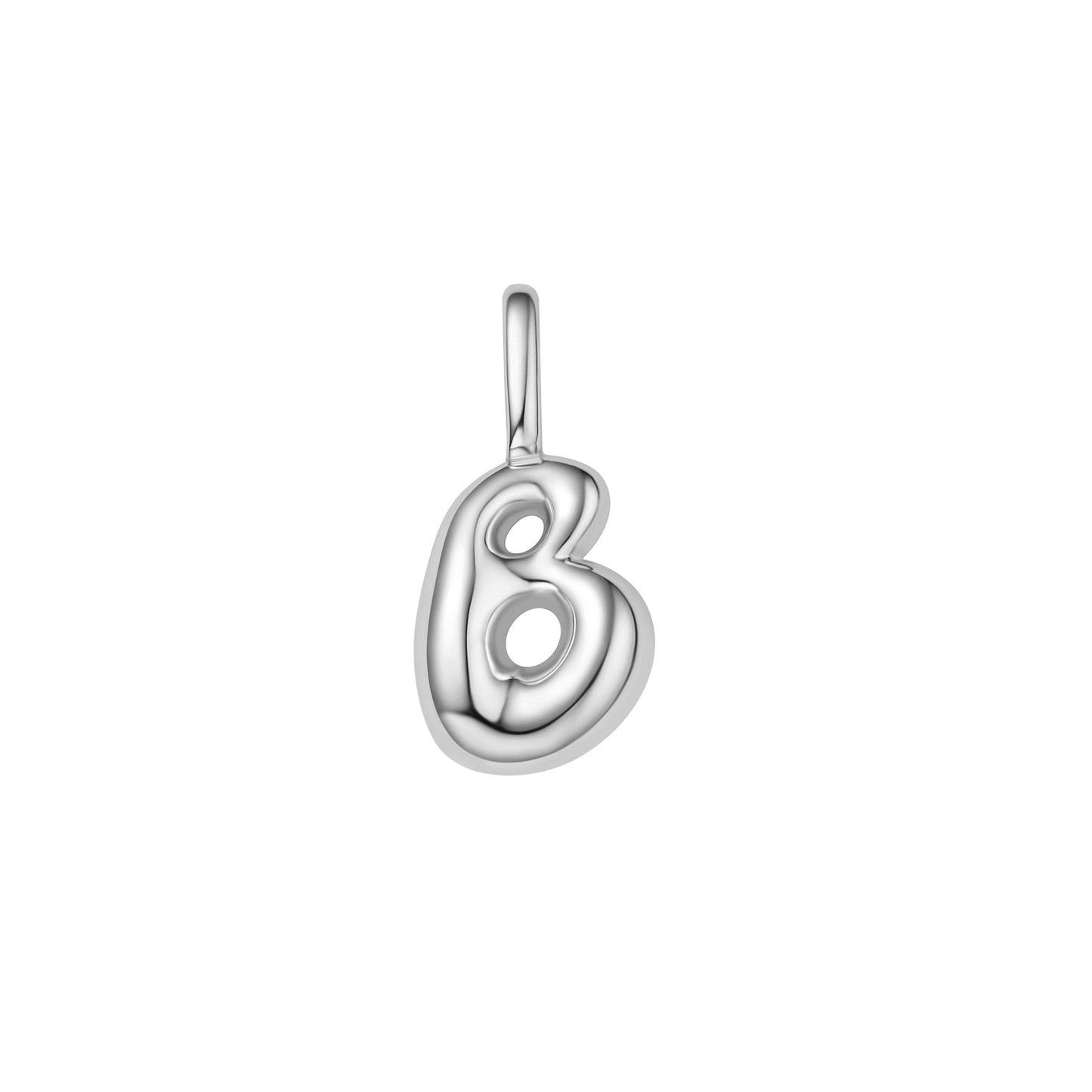 Silver B Letter Charm