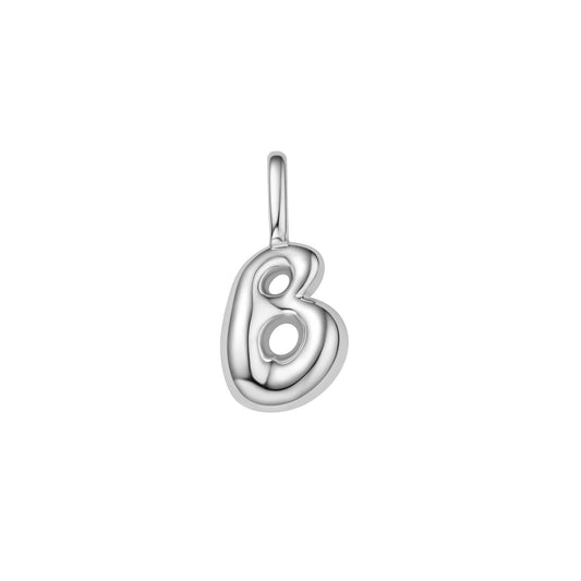 Silver B Letter Charm