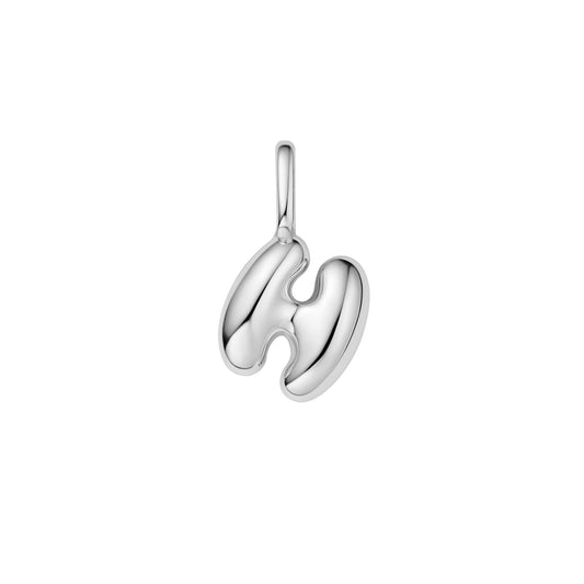 Silver H Letter Charm