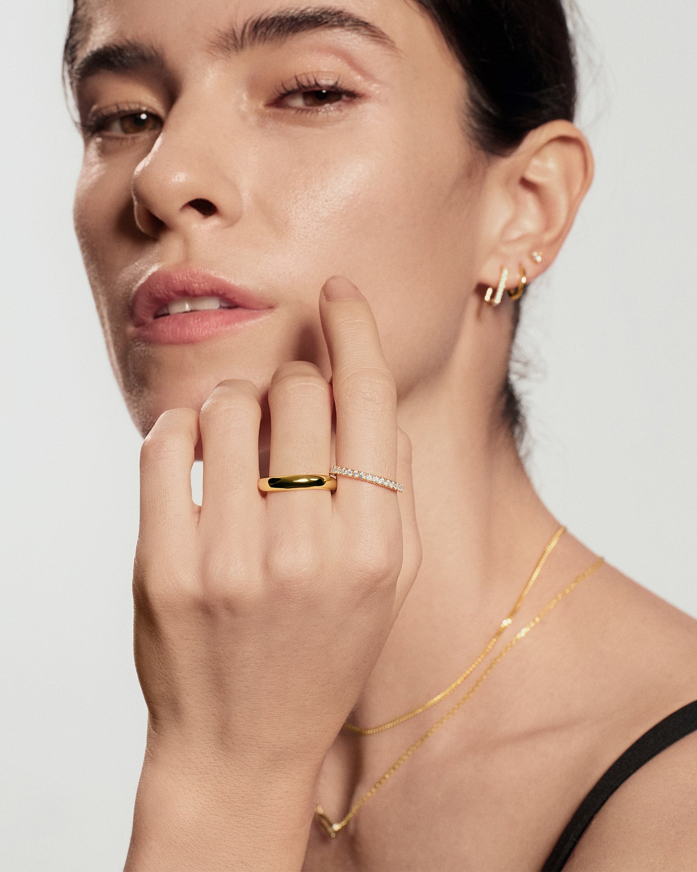 gold pavé ring - Ania Haie