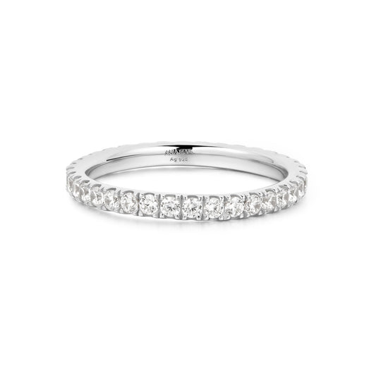 Silver Pavé Ring
