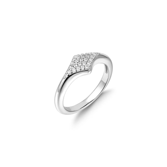 Silver Pavé Sparkle Ring
