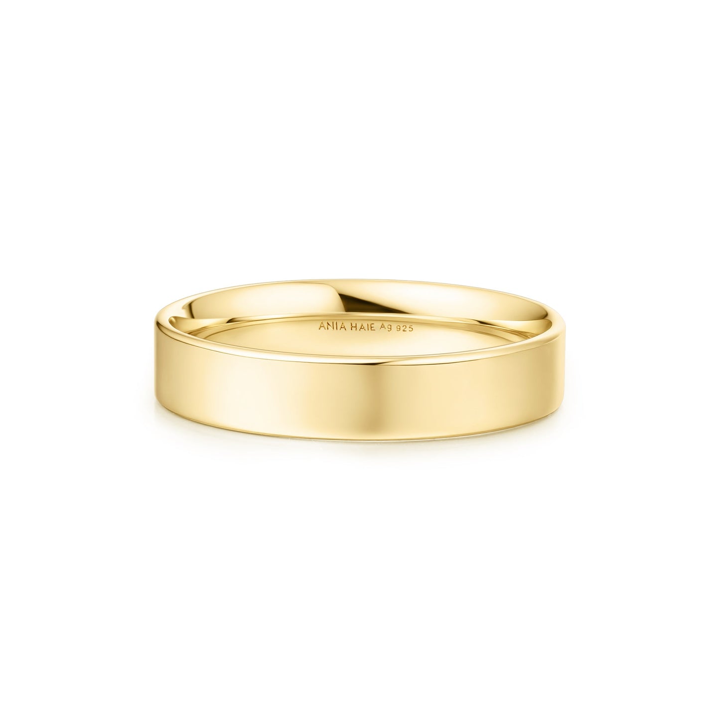 Gold 4mm Smooth Band