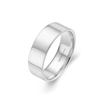 Silver 6mm Smooth Band