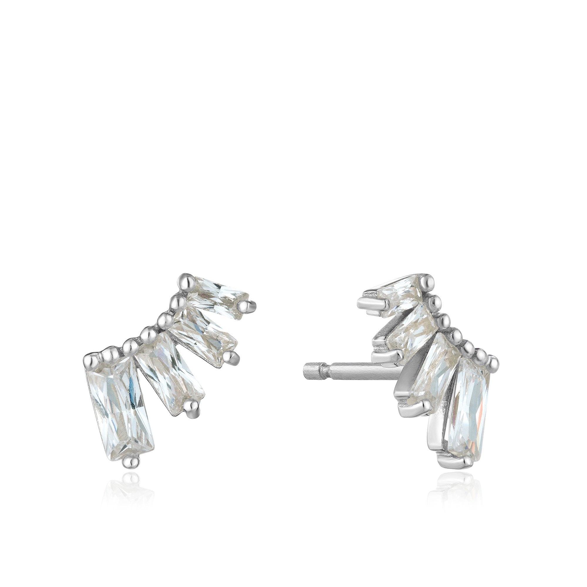 【HYERES LOR】Noailles silver gutteu bar earring HYERES LOR】Noailles silver gutteu bar earring
