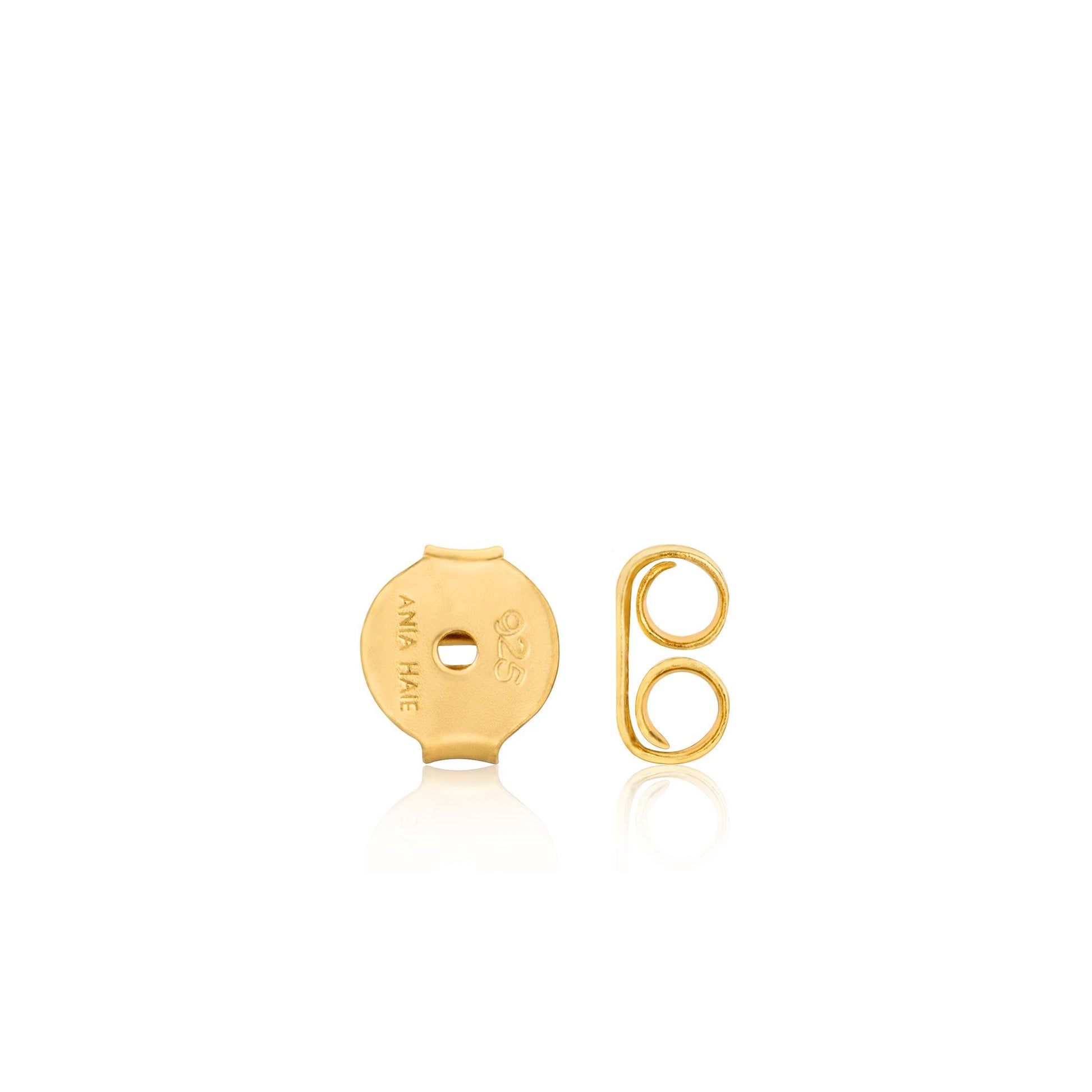 Ania Haie Gold Pearl Mini Hoop Earrings details