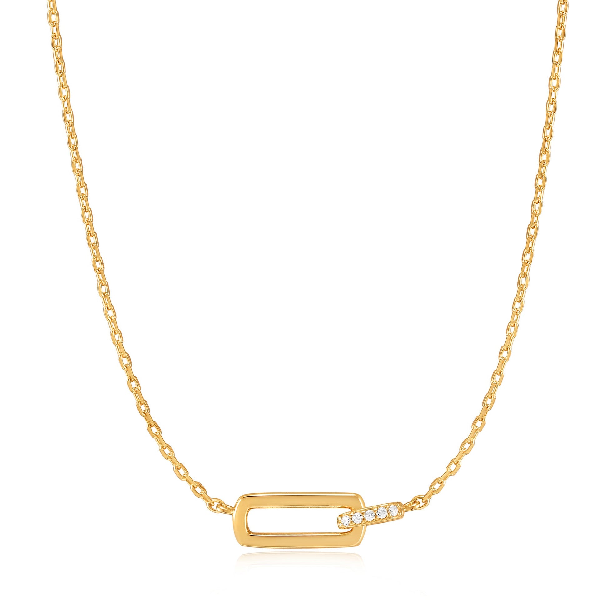 Ania Haie Gold Glam Interlock Necklace
