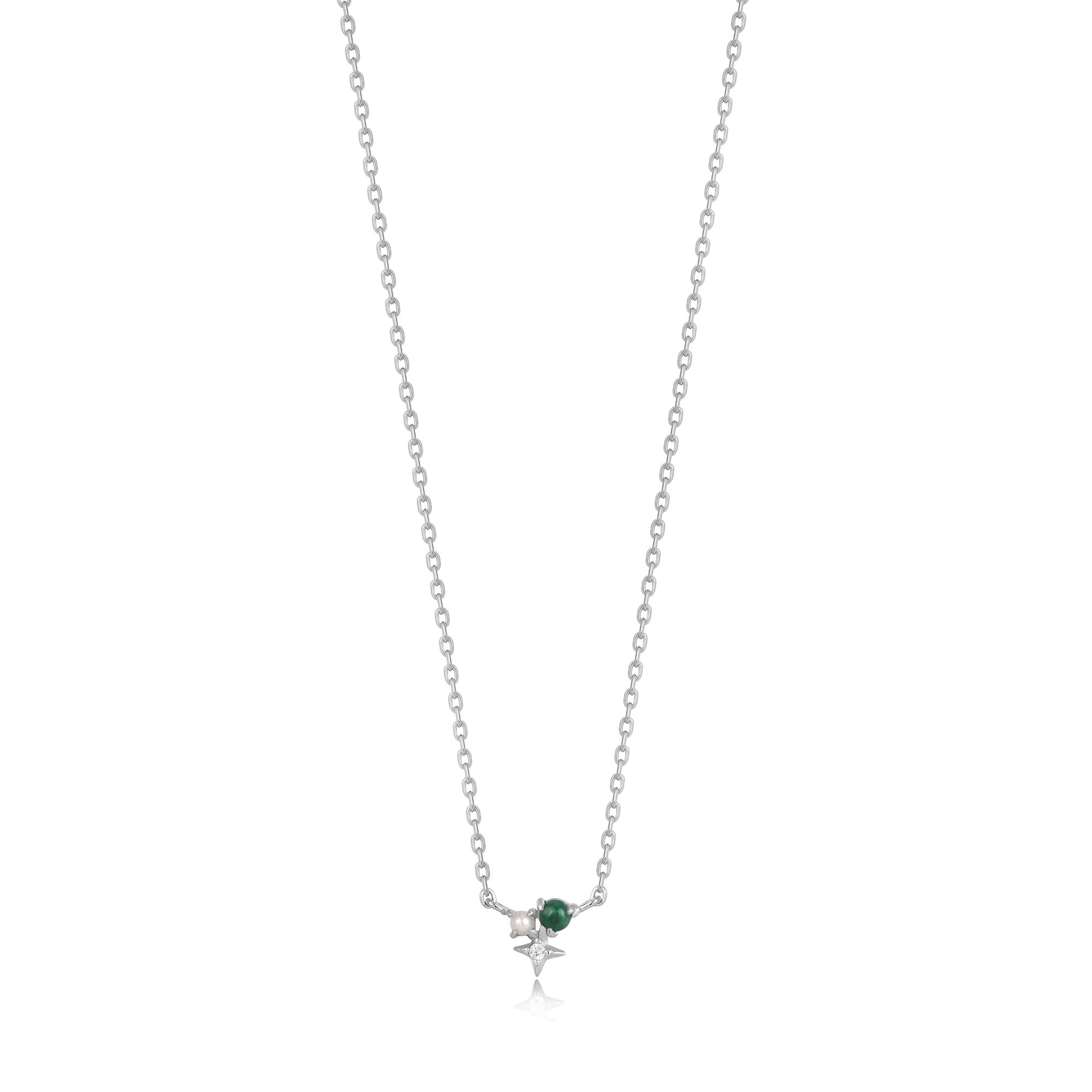 Silver Malachite Star Necklace | Ania Haie – Ania Haie US