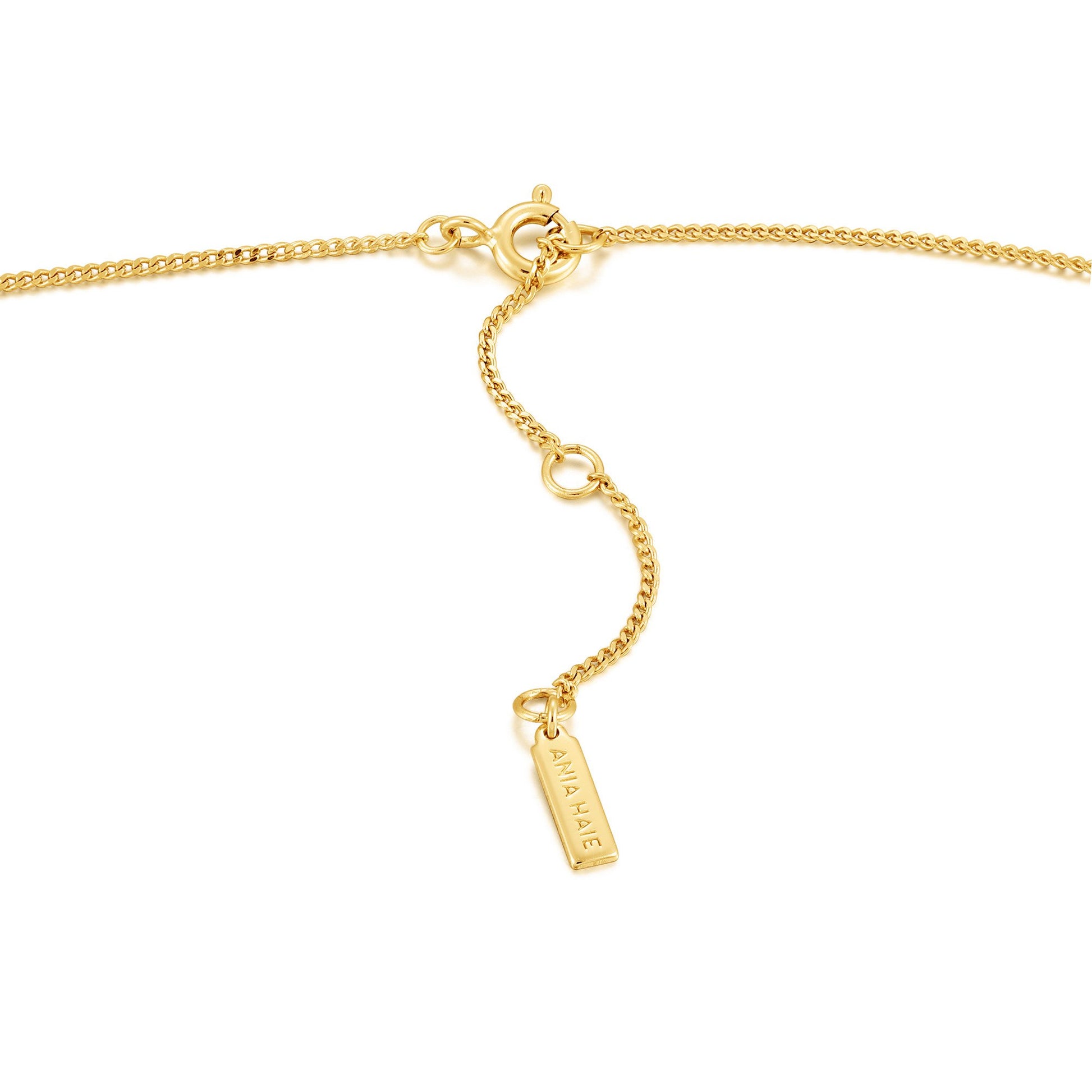 Gold Modern Beaded Necklace details