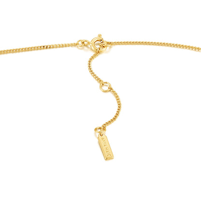 Gold Modern Beaded Necklace details